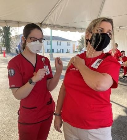 Drive thru vaccine clinic