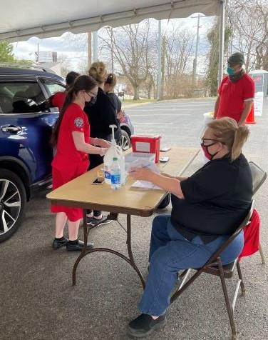 Drive thru vaccine clinic